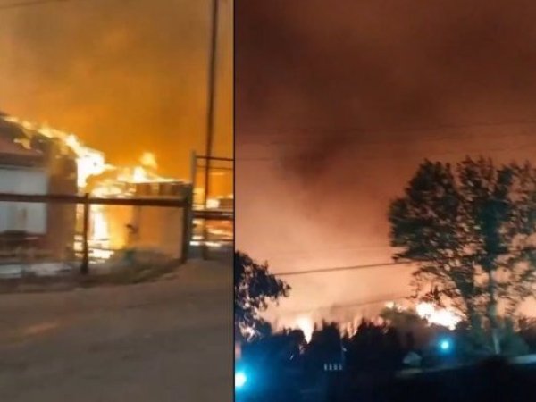 Incendio forestal obliga a evacuar el Hospital Penco-Lirquén en la Región del Biobío